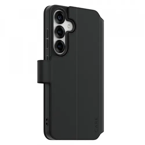 Husa pentru Samsung Galaxy S25 S931, PanzerGlass, Care Feature Kickstand Wallet, Neagra