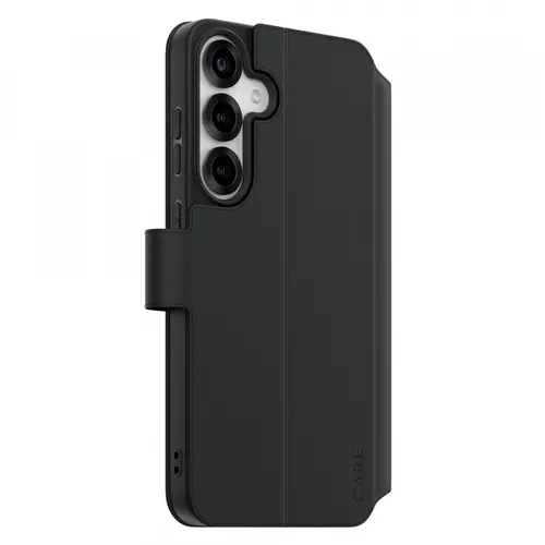 Husa pentru Samsung Galaxy S25+ S936, PanzerGlass, Care Feature Kickstand Wallet, Neagra