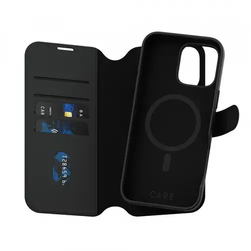 Husa MagSafe pentru Apple iPhone 16 Pro Max, PanzerGlass, Care Feature Tango Two-in-One, Neagra