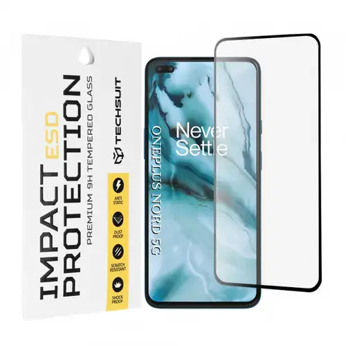 Folie de protectie Ecran Techsuit pentru OnePlus Nord 5, Sticla Securizata, Full Glue