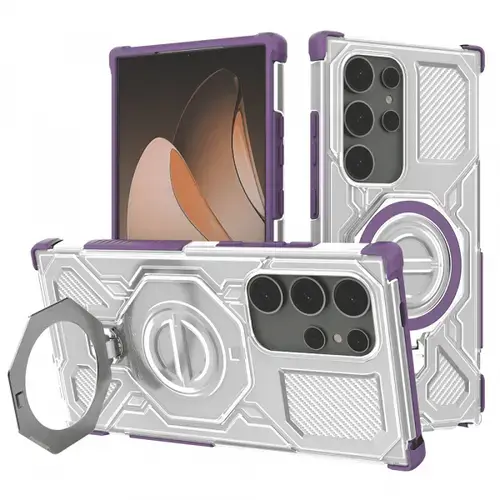 Husa pentru Samsung Galaxy S24 Ultra S928, Techsuit, Carbon Shield Pro, Mov