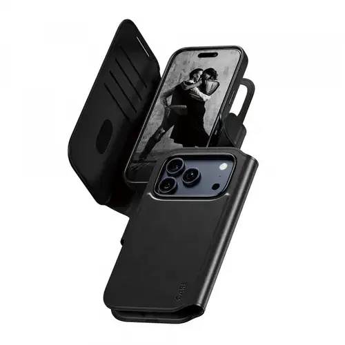 Husa MagSafe pentru Apple iPhone 17 Pro, PanzerGlass, Care Feature Tango Two-in-One, Neagra