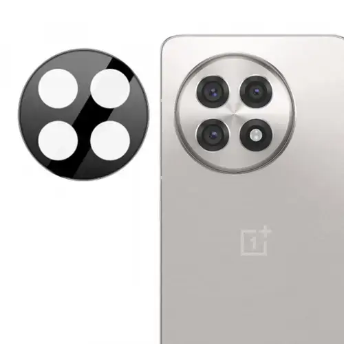 Folie de protectie Camera Spate Techsuit pentru OnePlus 13R, Sticla Securizata, Neagra