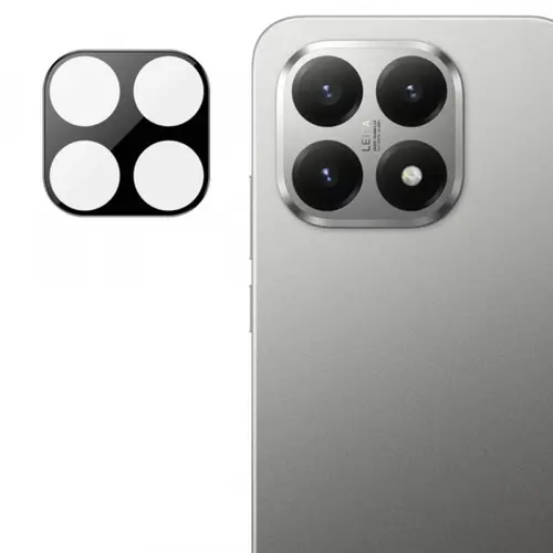Folie de protectie Camera Spate Techsuit pentru Xiaomi 15T, Sticla Securizata, Neagra