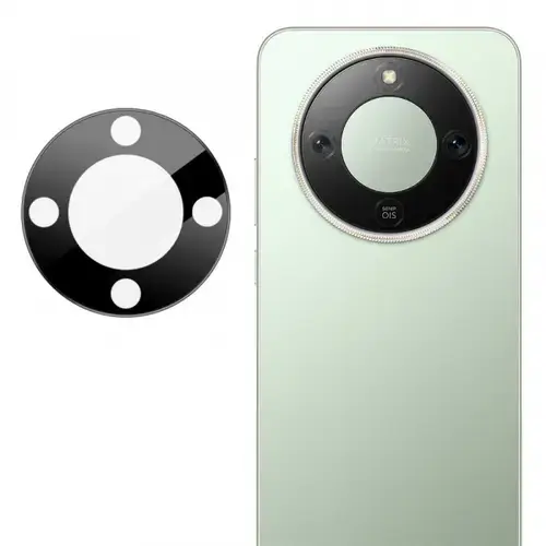 Folie de protectie Camera Spate Techsuit pentru Honor Magic8 Lite, Sticla Securizata, Neagra