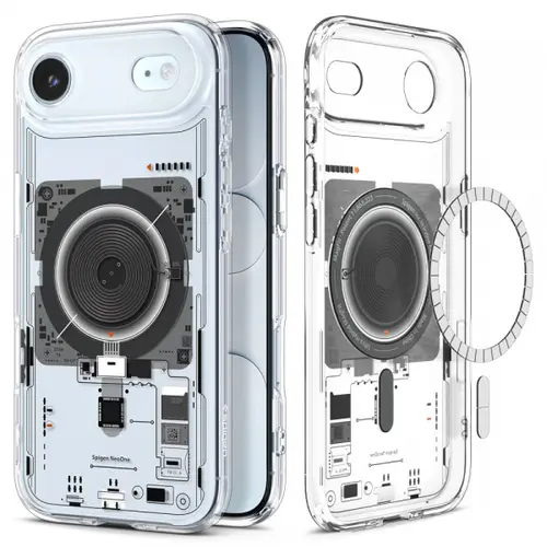 Husa MagSafe pentru Apple iPhone Air, Spigen, Ultra Hybrid Neo One, Transparenta