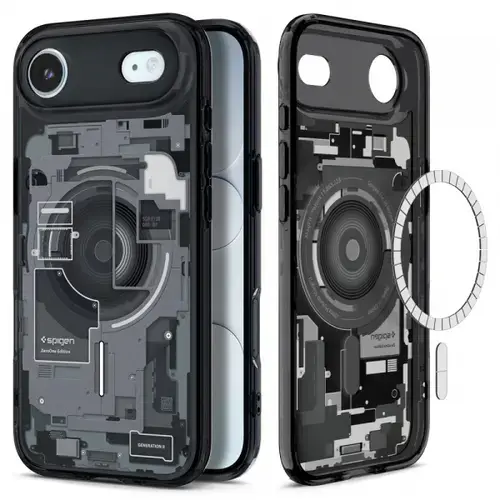 Husa MagSafe pentru Apple iPhone Air, Spigen, Ultra Hybrid Zero One, Neagra