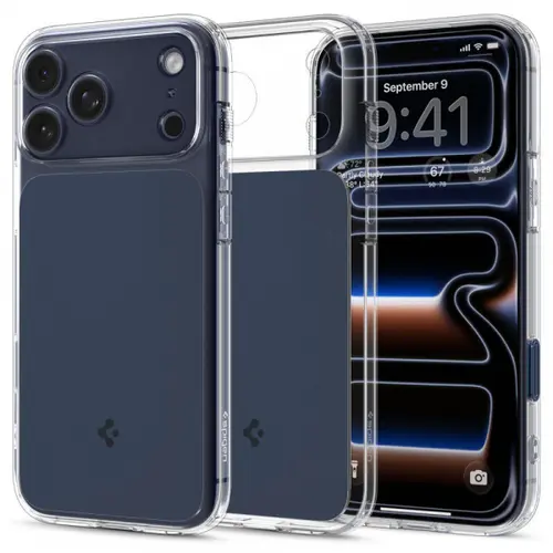 Husa MagSafe pentru Apple iPhone 17 Pro Max, Spigen, Ultra Hybrid T, Albastra Mata