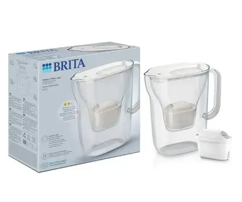 Cana filtranta Brita Style Essential 140700, 2.4 L, filtru Maxtra Pro, indicator Smart Light, design modern