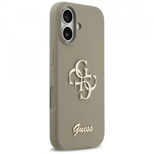 Husa pentru Apple iPhone 17, Guess, Big 4G Script, Maro