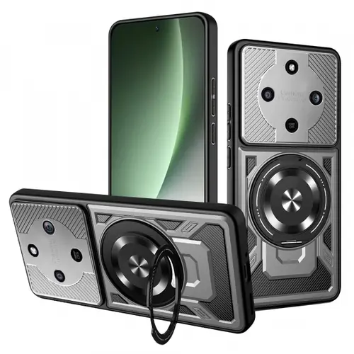 Husa pentru Honor Magic8 Lite, Techsuit, RuggedCam, Gri