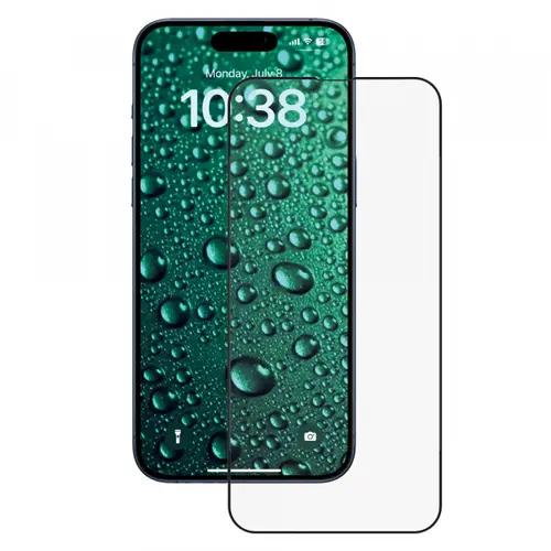 Folie de protectie Ecran Anank 3X Reinforced Invisible pentru Apple iPhone 16 Pro, Sticla Securizata, Full Glue, 3D