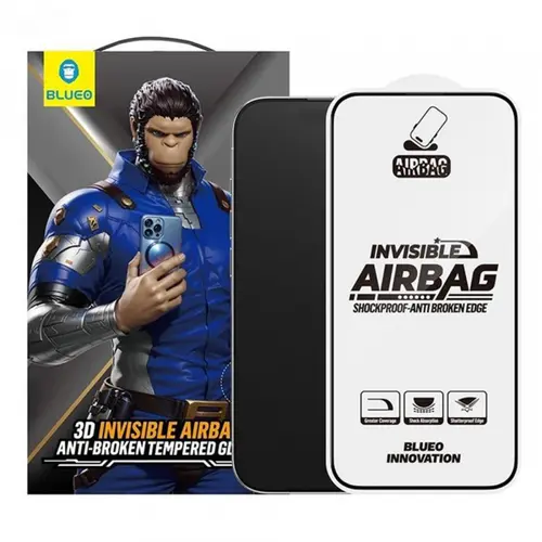 Folie de protectie Ecran Blueo Anti-Broken pentru Apple iPhone 15 Pro, Sticla Securizata, Full Glue