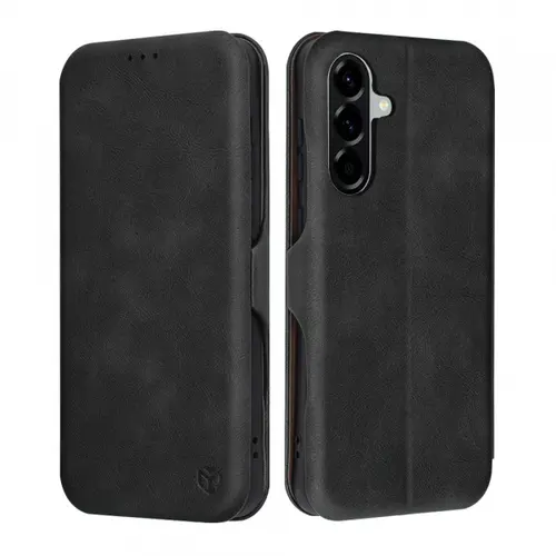 Husa pentru Samsung Galaxy A56 A566, Techsuit, Safe Wallet Plus, Neagra