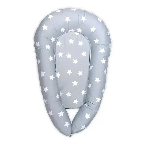 Baby Nest 3 in 1, Lorelli, 110 x 70 x 15 cm, husa bumbac ranforce, Grey Mist