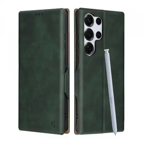 Husa pentru Samsung Galaxy S25 Ultra S938, Techsuit, Safe Wallet Plus, Verde