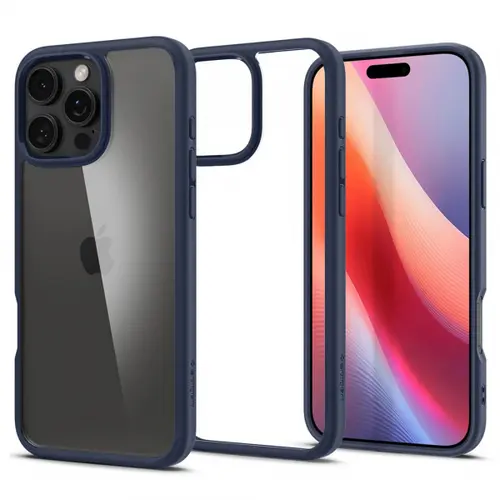 Husa pentru Apple iPhone 16 Pro Max, Spigen, Ultra Hybrid, Bleumarin