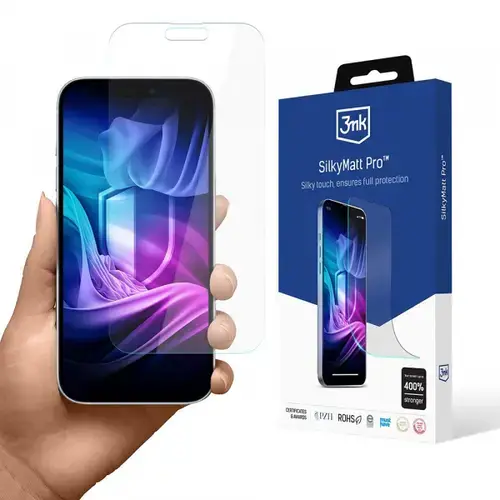 Folie de protectie Ecran Matte 3MK Silky Pro pentru Apple iPhone 17 Pro, Plastic