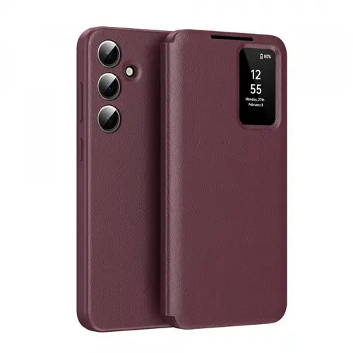 Husa pentru Samsung Galaxy S25 FE, Techsuit, SmartView, Rosie