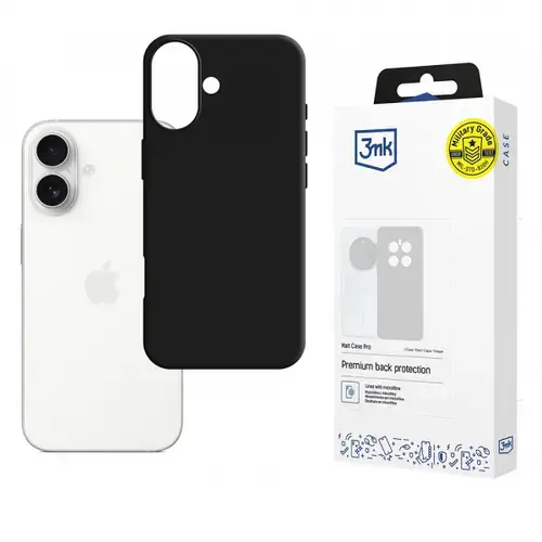 Husa pentru Apple iPhone 17, 3MK, Pro, Neagra Mata