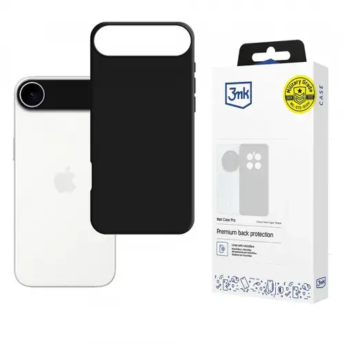 Husa pentru Apple iPhone Air, 3MK, Pro, Neagra Mata