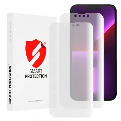 Folie de protectie Ecran Smart Protection Premium Classic pentru Apple iPhone 13 Pro, Plastic, Set 2 bucati