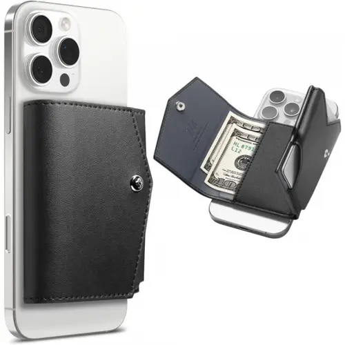 Portofel Magsafe, Spigen, Valentinus Pro, Negru