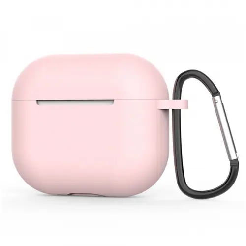 Husa Techsuit Silicone pentru Apple AirPods 4, Roz Deschis