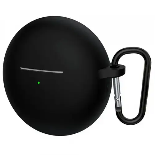 Husa Techsuit Silicone pentru Huawei FreeBuds 7i, Neagra