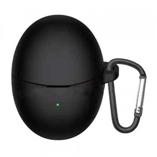 Husa Techsuit Silicone pentru Huawei FreeBuds 6, Neagra