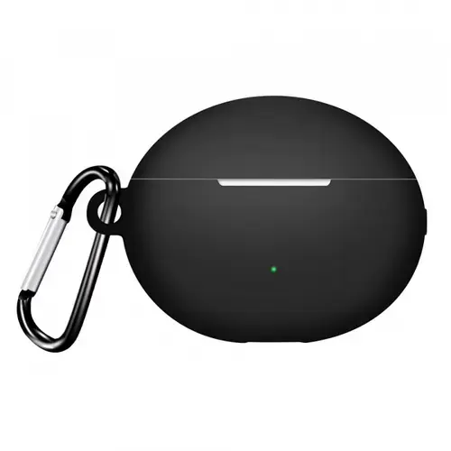 Husa Techsuit Silicone pentru Huawei FreeBuds 6i, Neagra