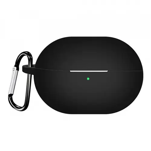 Husa Techsuit Silicone pentru Huawei FreeBuds Pro 4, Neagra