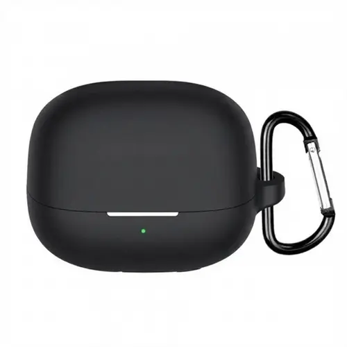 Husa Techsuit Silicone pentru Xiaomi Buds 5 Pro, Neagra