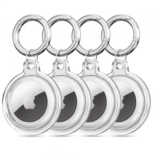 Husa Techsuit CT15 pentru Apple AirTag, Transparenta