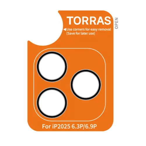 Folie de protectie Camera Spate Torras Lensguard pentru Apple iPhone 17 Pro, Sticla Securizata