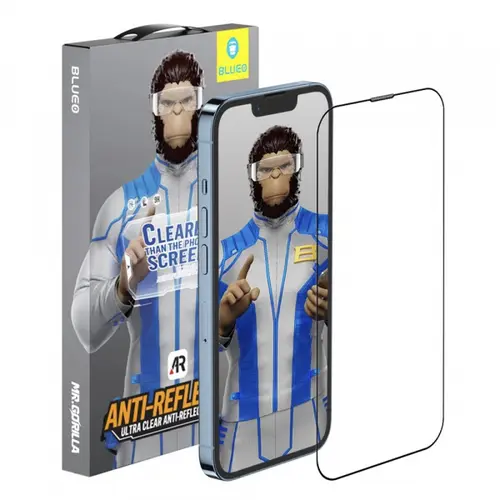 Folie de protectie Ecran Blueo Anti-Reflective HD pentru Apple iPhone Air, Sticla Securizata, Full Glue