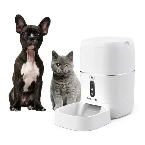Dispenser hrana Smart Mentor SD001 6L WiFi pentru caini si pisici cu camera video