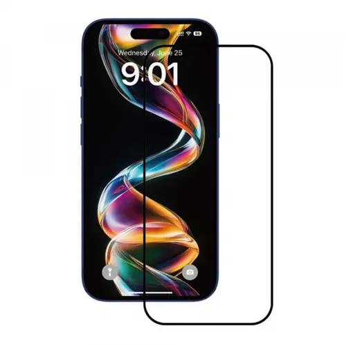Folie de protectie Ecran Anank pentru Apple iPhone 15, Sticla Securizata, Full Glue, 2.5D, Set 10 bucati