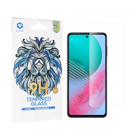 Folie de protectie Ecran Lito Classic pentru Samsung Galaxy M54, Sticla Securizata, Full Glue, 2.5D