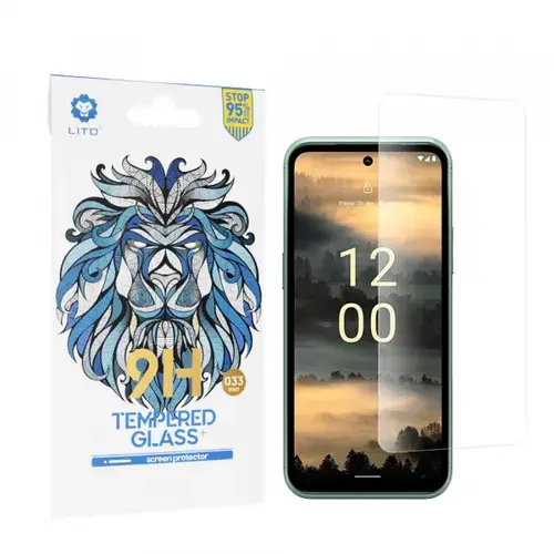 Folie de protectie Ecran Lito Classic pentru Nokia XR21, Sticla Securizata, Full Glue, 2.5D