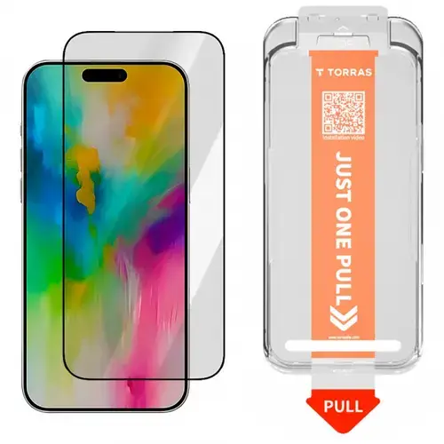 Folie de protectie Ecran Torras GlassGo Install Master pentru Apple iPhone Air, Sticla Securizata, Full Glue