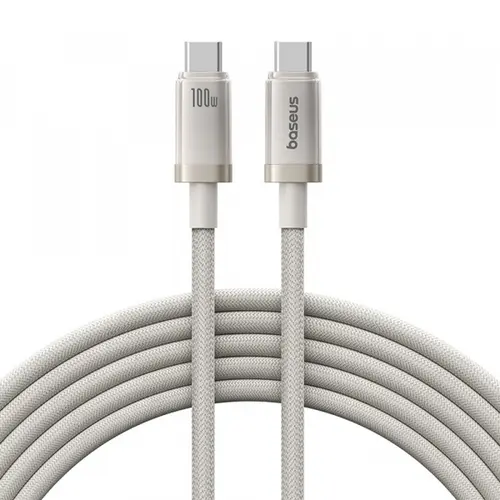Cablu Date si Incarcare USB-C - USB-C Baseus Titanium P10378100G21-01, 100W, 2m, Auriu
