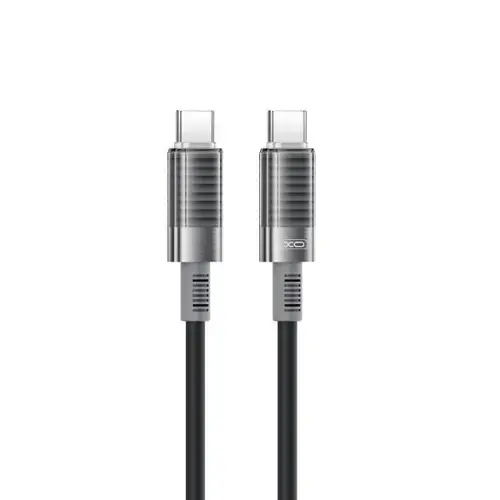 Cablu Date si Incarcare USB-C - USB-C XO Design NB-Q282B, 60W, 1m, Negru