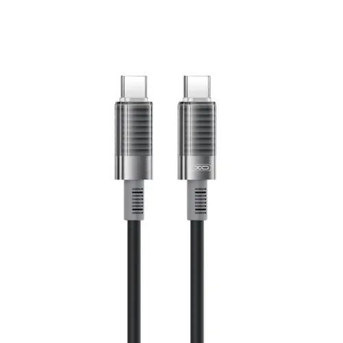 Cablu Date si Incarcare USB-C - USB-C XO Design NB-Q282B, 60W, 1m, Negru