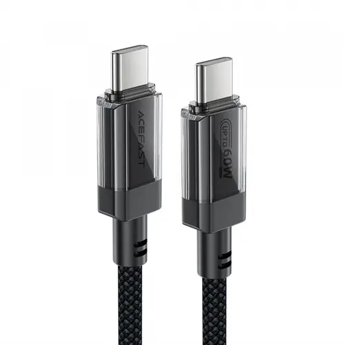 Cablu Date si Incarcare USB-C - USB-C Acefast C12-03, 60W, 1.2m, Negru