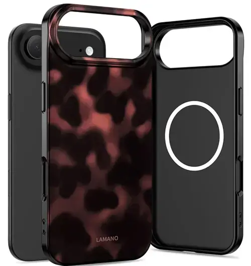 Husa MagSafe pentru Apple iPhone Air, Tech-Protect, Lamano Panther, Neagra