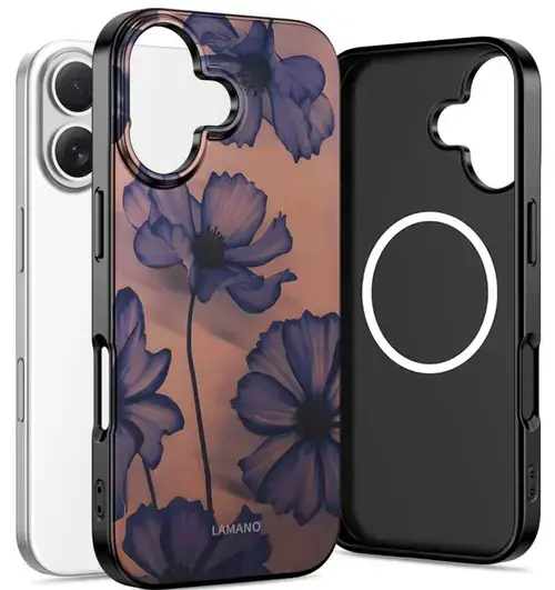 Husa MagSafe pentru Apple iPhone 17, Tech-Protect, Lamano Velvet Night, Neagra