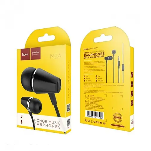 Casti Stereo HOCO M34 Honor Music, Negru