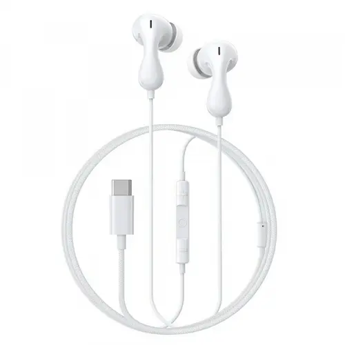 Casti Stereo Baseus Encok CZ20, USB-C, Alb