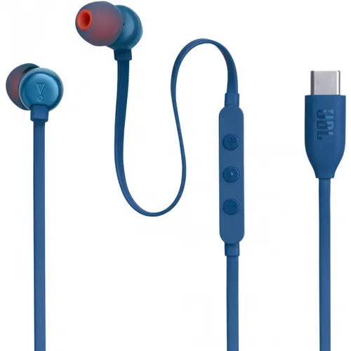 Casti Stereo JBL Tune 310C, USB-C Albastru